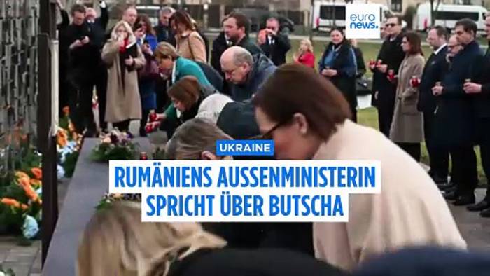 News video: Rumänische Außenministerin Oana Țoiu betont die Widerstandskraft in der Ukraine