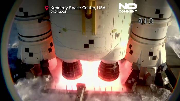 News video: Video: NASA-Rakete Artemis II startet zu historischer Mondmission
