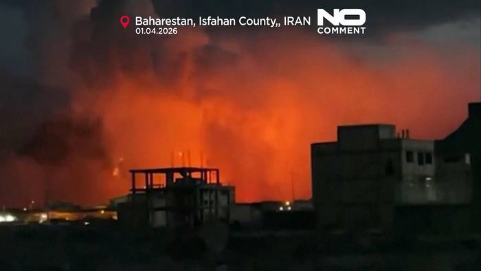 News video: Videos zeigen Explosionen im Zentrum Irans: Konflikt mit Israel spitzt sich zu
