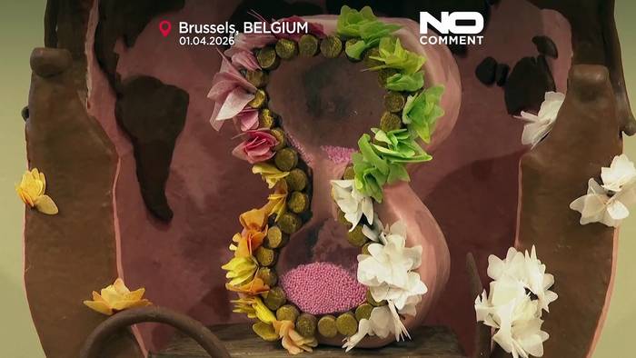 News video: Belgien macht Osterschokolade zur riesigen essbaren Skulptur