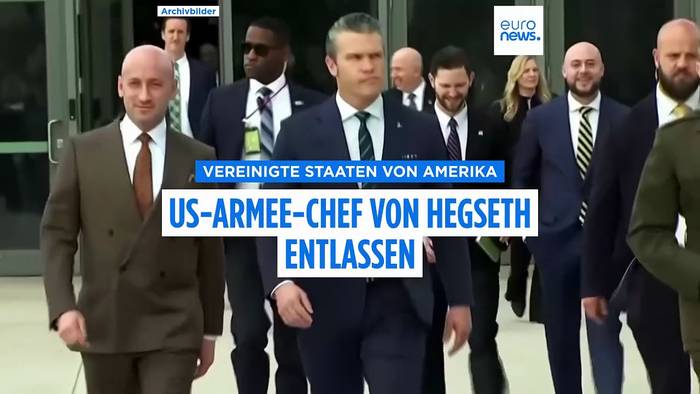 News video: Führungswechsel im Pentagon: US-Armeechef muss gehen