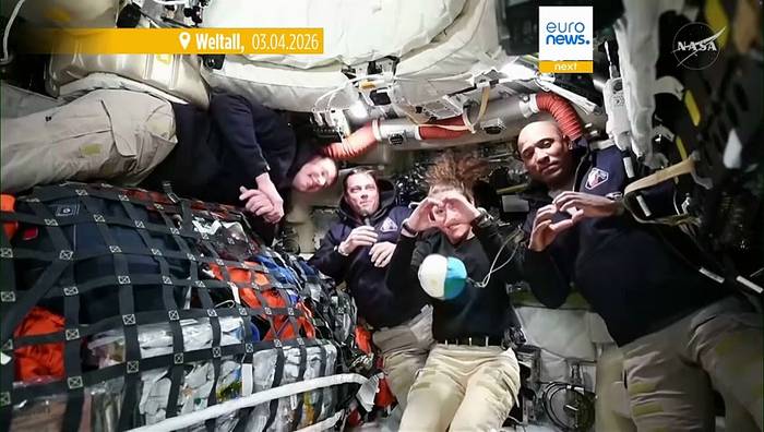 News video: Erdumlaufbahn verlassen: Artemis-II-Crew offiziell auf dem Weg zum Mond