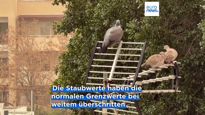News video: Massive Staubwolke aus der Sahara: Zypern ruft Alarmzustand aus