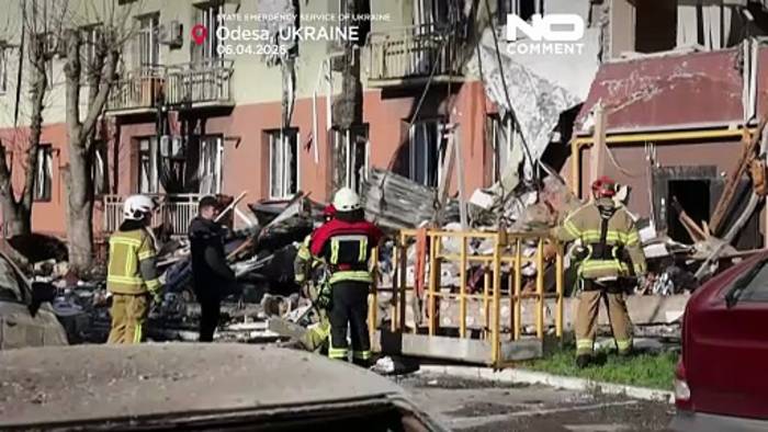 News video: Russischer Angriff auf Odesa tötet drei Menschen, darunter ein Kind