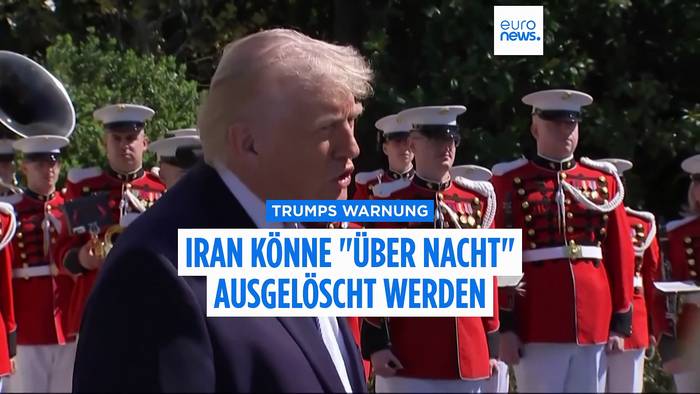 News video: Trump droht Iran: 