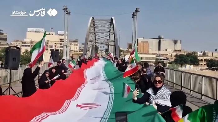 News video: Iraner bilden Menschenketten auf Brücken inmitten Spannungen mit USA und Israel
