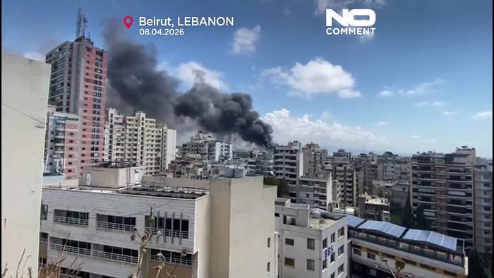 News video: Israelische Luftangriffe treffen Beirut – Feuerwehr löscht Brände