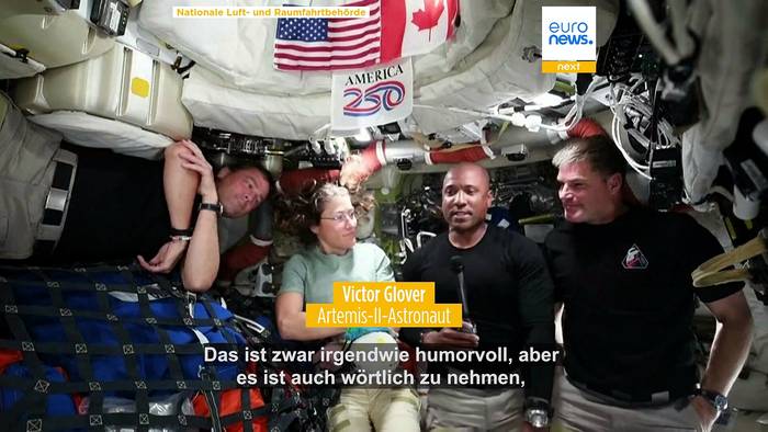 News video: Auf dem Heimweg: Artemis-II-Crew teilt besondere Eindrücke der Mondmission