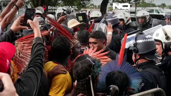 News video: Brasilien: Indigene protestieren in Brasília den dritten Tag in Folge für Landrechte
