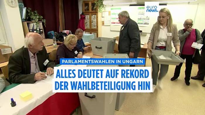News video: Alle Augen auf Ungarn: Rekordbeteiligung bei Parlamentswahlen