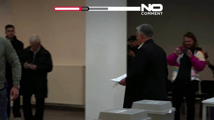 News video: Orbán und Magyar stimmen bei entscheidender Ungarn-Wahl ab, EU blickt zu