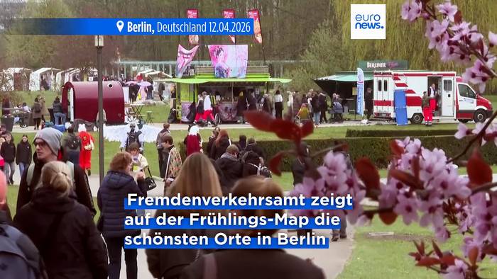 News video: Kirschblüten begeistern Einheimische und Touristen in diesem Frühling in Berlin