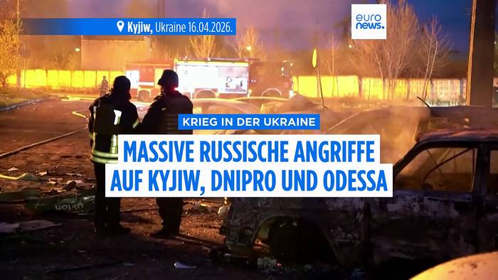 News video: Raketen in der Nacht: Russland greift Kyjiw, Dnipro und Odessa an - Ukraine antwortet