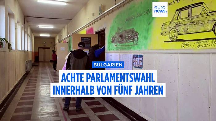 News video: Bereits zum achten Mal in fünf Jahren: Wahlen in Bulgarien
