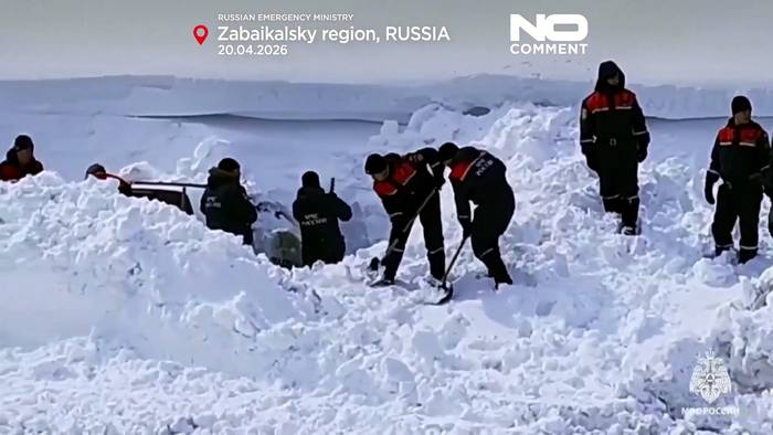 News video: Schneesturm im russischen Fernen Osten: Retter bringen Hunderte in Sicherheit