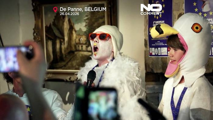 News video: Im Video: Möwen-Imitatoren wetteifern um den besten Kreischlaut