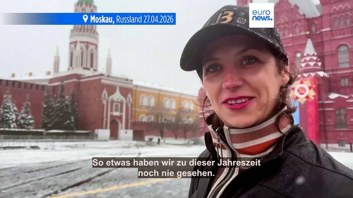 News video: Schneesturm und Glatteis in Moskau: Noch nie so viel Schnee Ende April