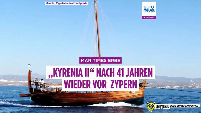 News video: 2 Jahrtausende Geschichte: Antikes Schiff Kyrenia II segelt wieder vor Zypern