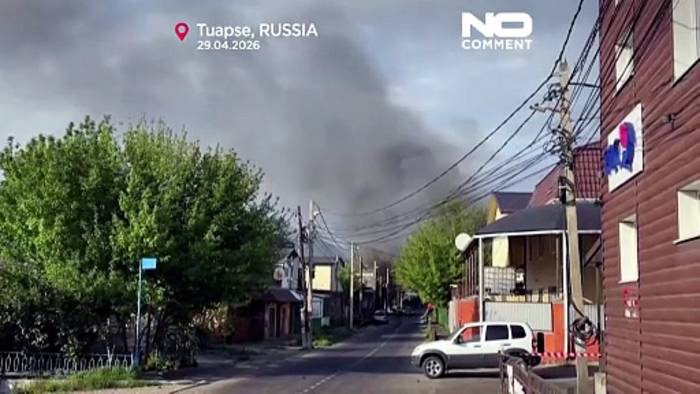 News video: Tuapse: Rauch über russischer Raffineriestadt nach ukrainischem Drohnenangriff