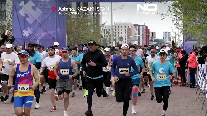 News video: Astana: Tausende laufen beim 'Run for Autism' für mehr Inklusion