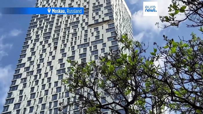 News video: Drohnenangriff auf Hochhaus in Moskau wenige Tage vor Russlands Siegesparade
