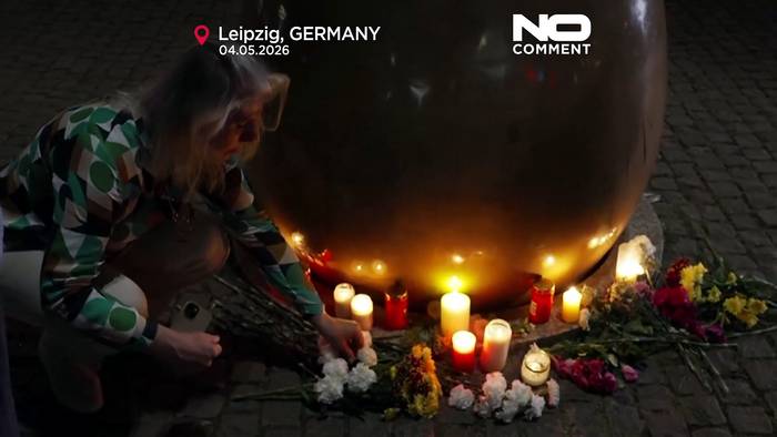 News video: Trauernde legen Blumen und Kerzen in Leipzig nach tödlicher Amokfahrt nieder