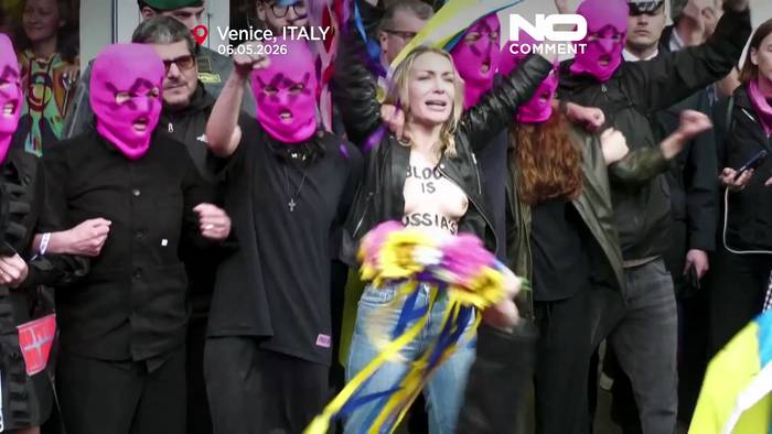 News video: Italien: Femen und Pussy Riot protestieren gegen Russlands Rückkehr zur Biennale von Venedig