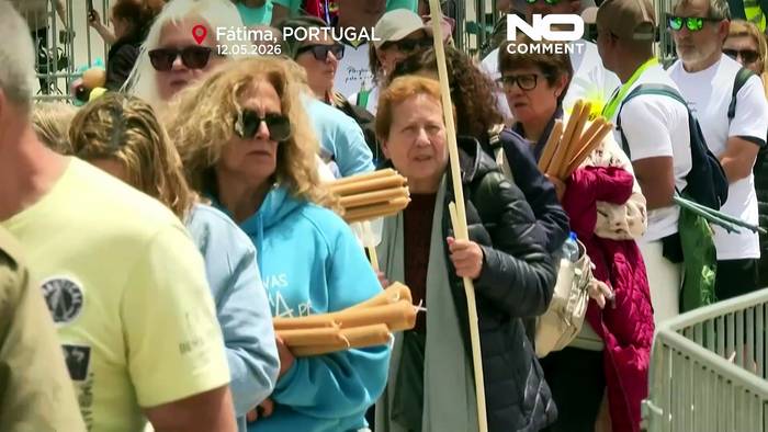Video: Fatima-Heiligtum in Portugal: Viertelmillion Pilger bei Lichtermesse