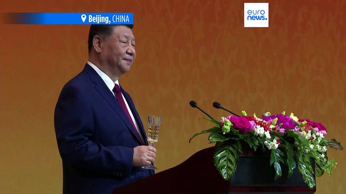 News video: Trump und Xi stoßen beim Bankett in Peking miteinander an