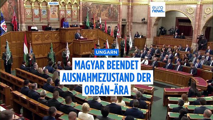 News video: Nach vier Jahren: Magyar erklärt Notstand für beendet