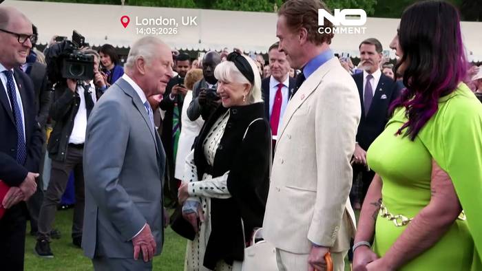 News video: König Charles und Idris Elba legen bei royaler Gartenparty auf