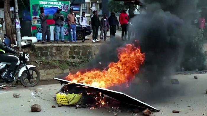 News video: Kenia: Polizei setzt Tränengas bei Protesten gegen hohe Spritpreise ein