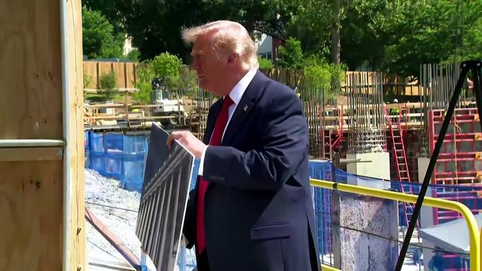 News video: Trump präsentiert Großbaustelle für neuen Ballsaal im Weißen Haus