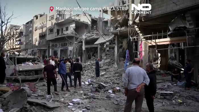 Video: Zentraler Gazastreifen: Israel zerstört vierstöckiges Haus bei nächtlichem Luftangriff
