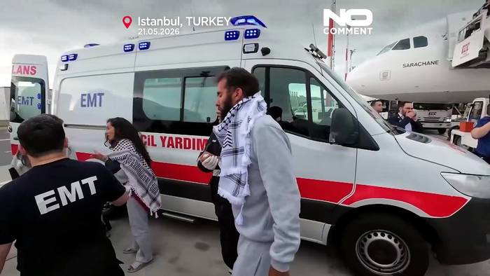 News video: Türkei nimmt 422 Gaza-Aktivisten nach Festnahme in Israel auf