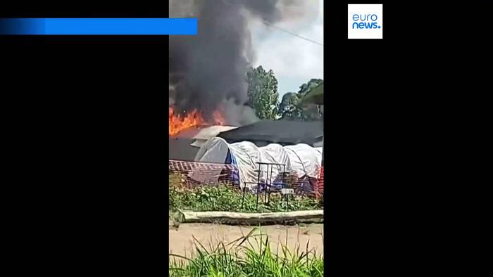 News video: Wütende Menschenmenge setzt Ebola-Behandlungszentrum im Kongo in Brand