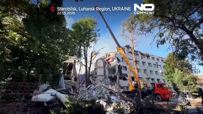News video: Ukraine greift Wohnheim in besetztem Luhansk an: vier Tote in Starobilsk