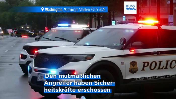 News video: Schüsse nahe Weißem Haus: Secret Service erschießt Angreifer
