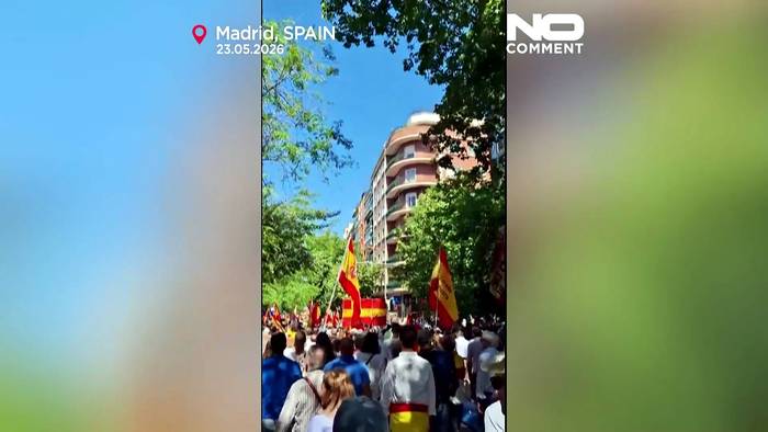 News video: Tausende demonstrieren in Madrid: Rücktritt von Spaniens Regierungschef Sánchez gefordert