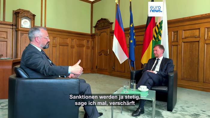 News video: CDU-Ministerpräsident Kretschmer über Ukraine-Flüchtlinge und Gas aus Russland