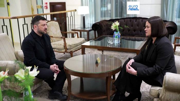 News video: Belarus Oppositionschefin Tichanowskaja: Lukaschenko erfüllt jeden Befehl von Russlands Putin