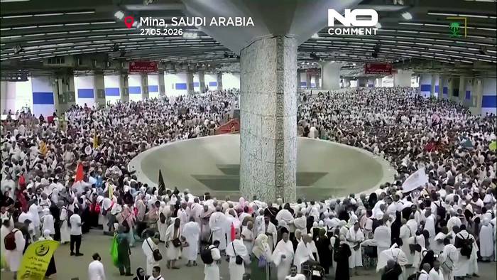 News video: Saudi-Arabien: Über 1,5 Millionen Pilger vollziehen Steinigungsritual in Mina