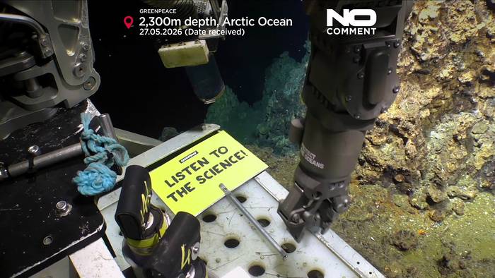 News video: Greenpeace protestiert in Rekordtiefe gegen Tiefseebergbau
