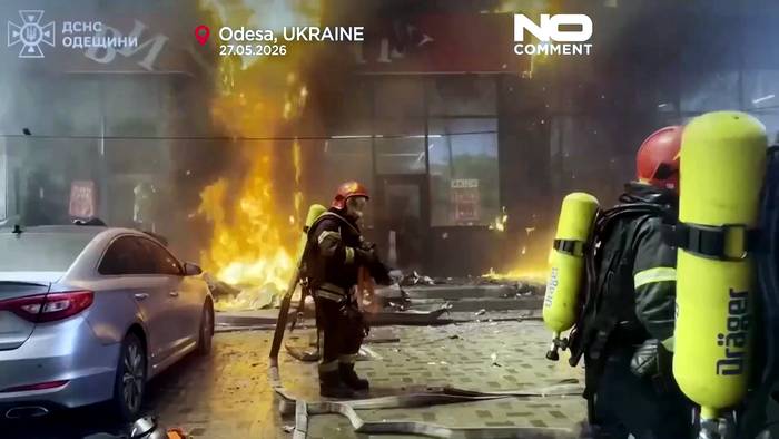 News video: Ukraine: russischer Angriff verletzt elf Menschen in Odesa, auch Kinder betroffen