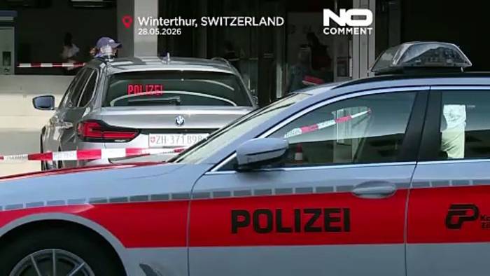 News video: Schweiz: Aufnahmen nach Messerangriff am Bahnhof Winterthur mit drei Verletzten
