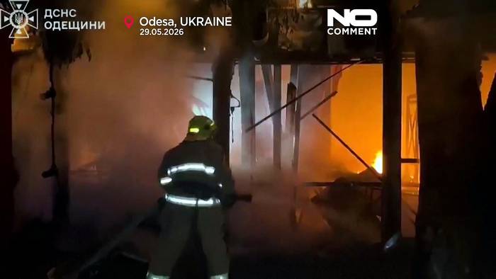 News video: Odesa und Saporischschja unter Beschuss: Ukraine wehrt massiven Drohnenangriff ab