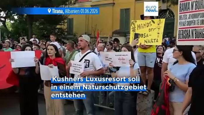 News video: Albanien: Tausende protestieren gegen Jared Kushners Luxusprojekt