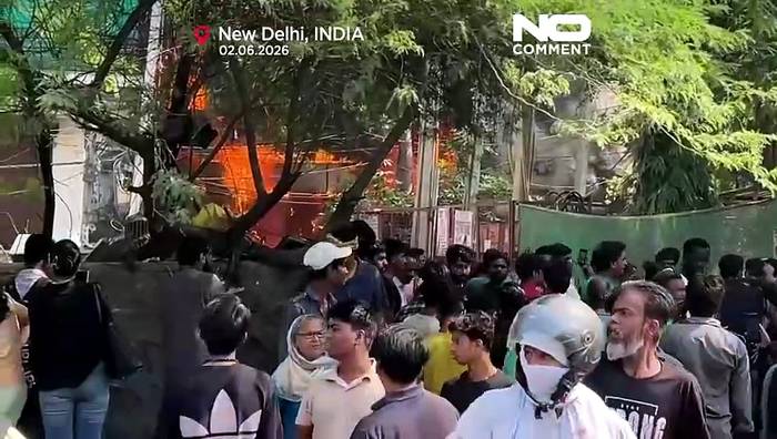 News video: Brand in Gebäude in Neu-Delhi: mindestens 18 Tote
