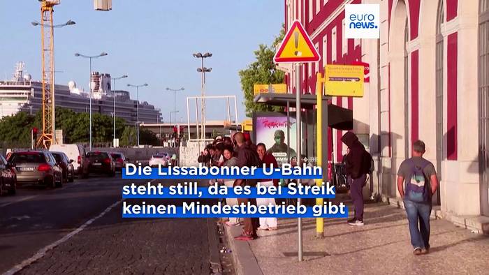 Video: Generalstreik in Portugal: Geschlossene Schulen, leere Bahnhöfe, kaum Personal im Krankenhaus