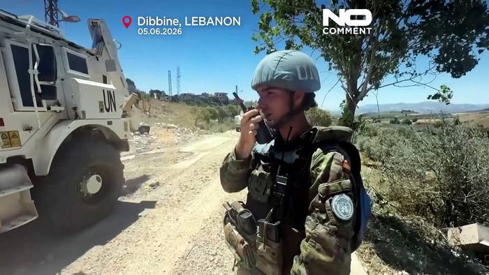 News video: Libanon: UN räumt Trümmer in Dibbine nach israelischem Rückzug